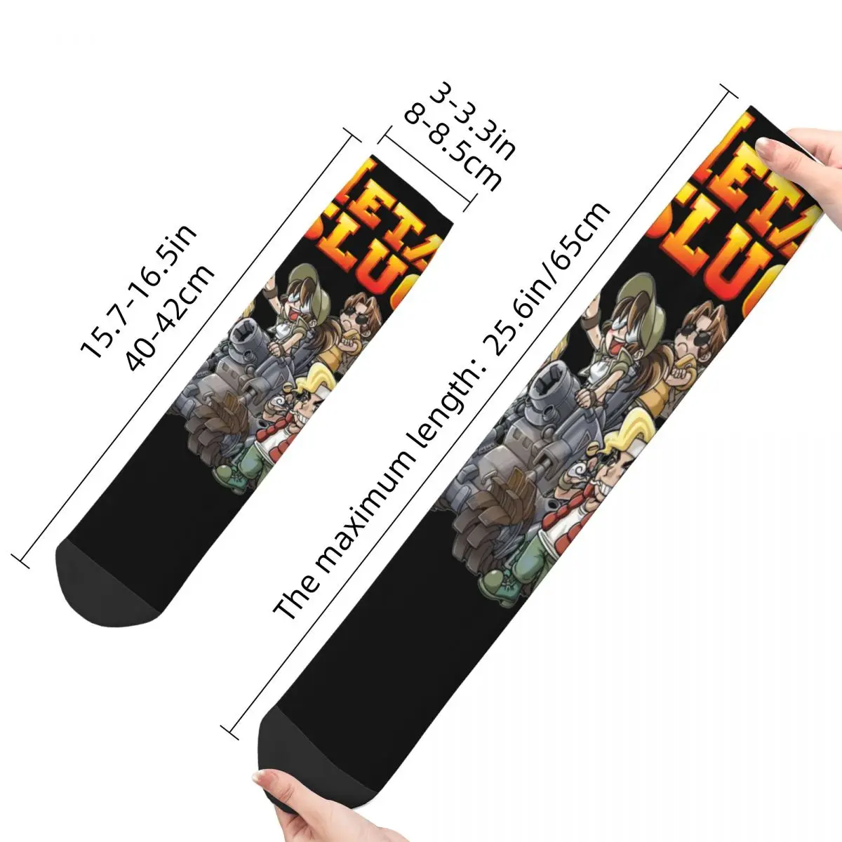 Mode Metall Slug Team Gemütliche Socken Zubehör Alle Saison Klassische Spiel Baumwolle Lange Socken Schweiß Absorbieren Überraschung Geschenk für Unisex