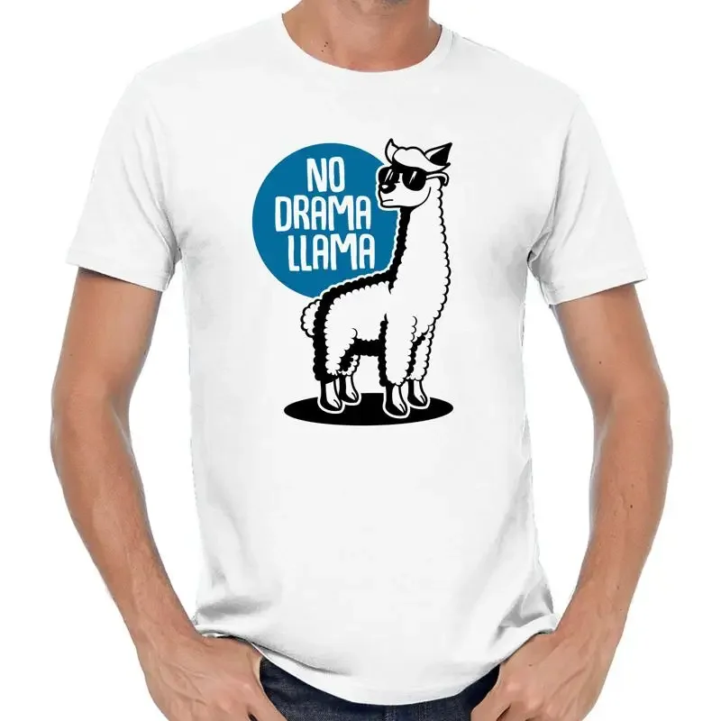 NO DRAMA LLAMA Llama Alpaca Alpaca Camiseta divertida con citas y refranes de comedia