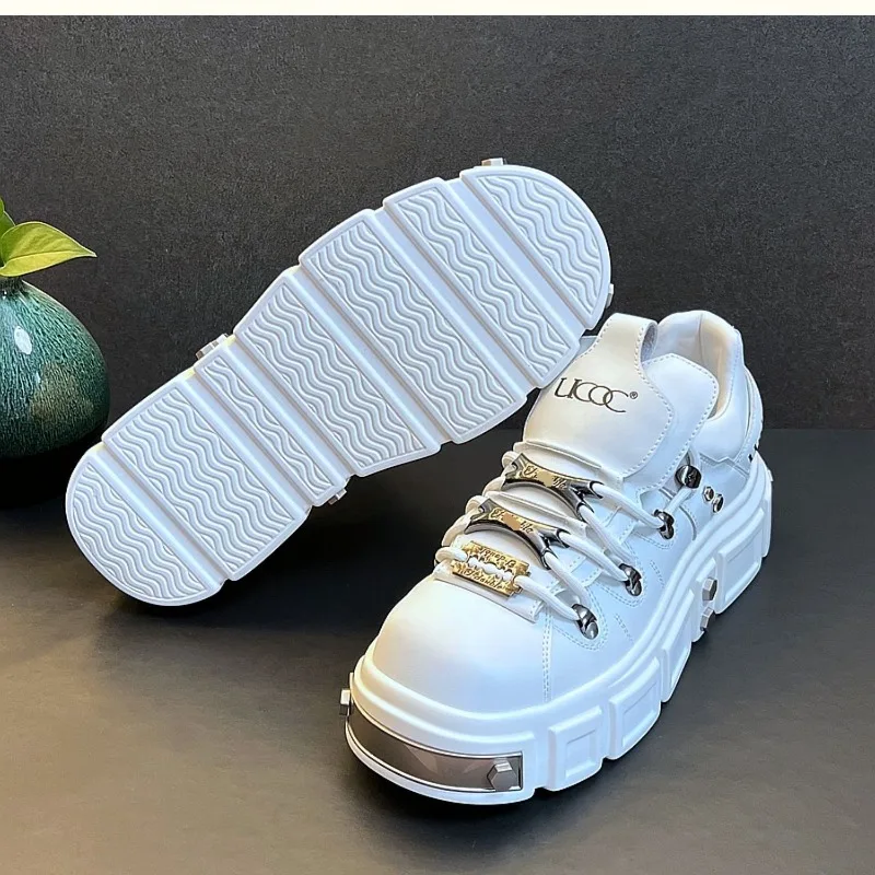 Original Men's Shoes Designer Punk Style Sneakers for Men High Quality Leather Casual Shoe Platform Skateboard Shoes Men's Shoes - Image 6
