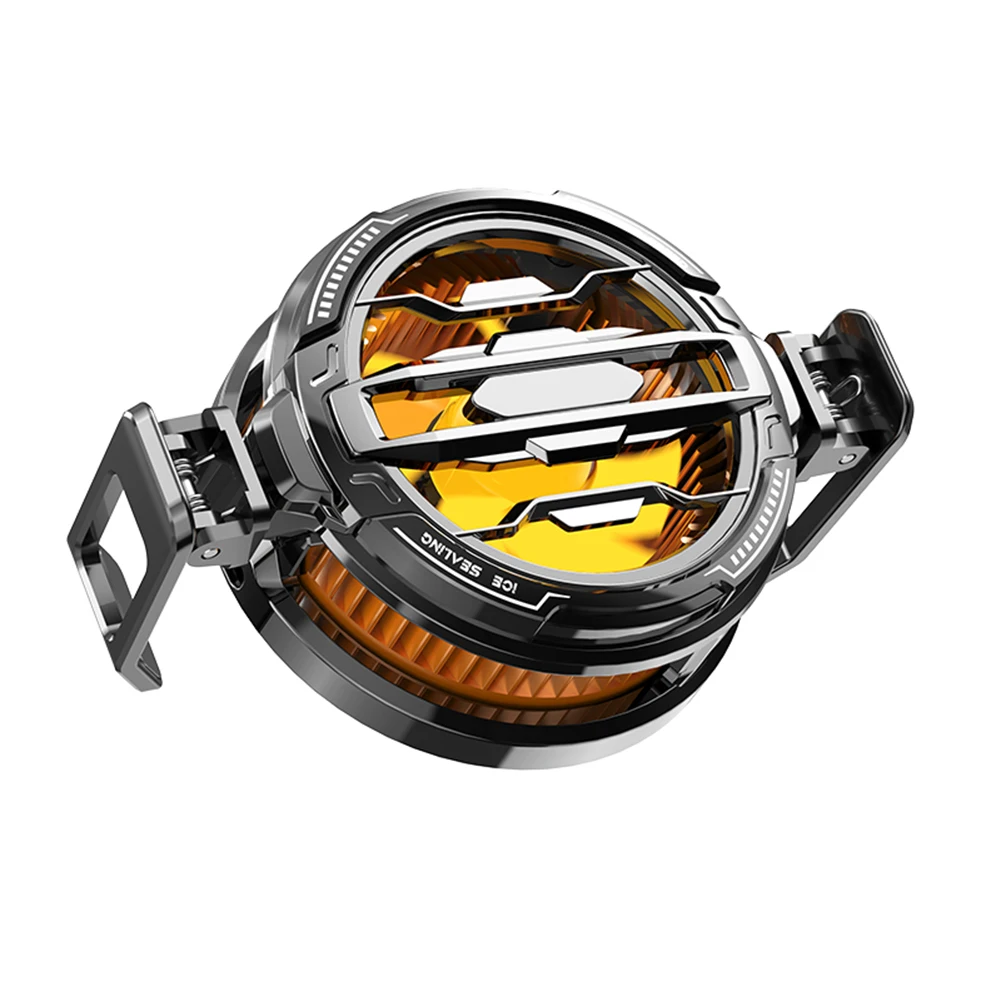Magnetic & Back Clip Mobile Phone Semiconductor Cooling Fan Radiator RGB for Android iPhone PUBG Game Cooler for Mobile Gaming