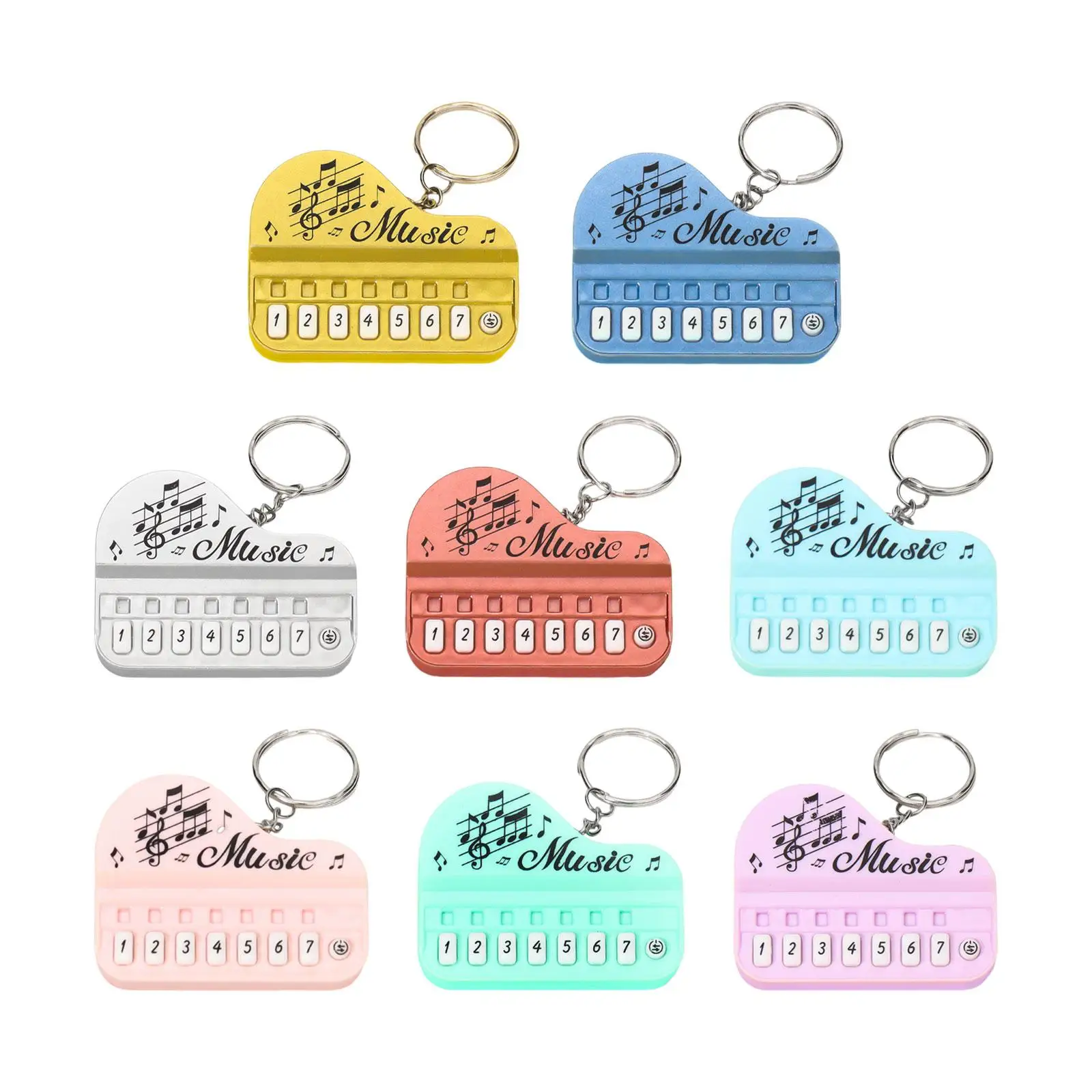 

Mini Size Finger Piano Keyring Piano Keychain for Pianist Boys Girls Chlidren