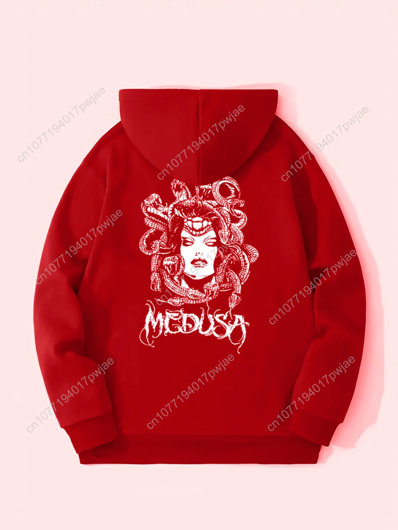 Moletom feminino casual com capuz – pulôver com estampa de cobra lavanda e bolso frontal, moda outono inverno aconchegante, lavável à máquina,