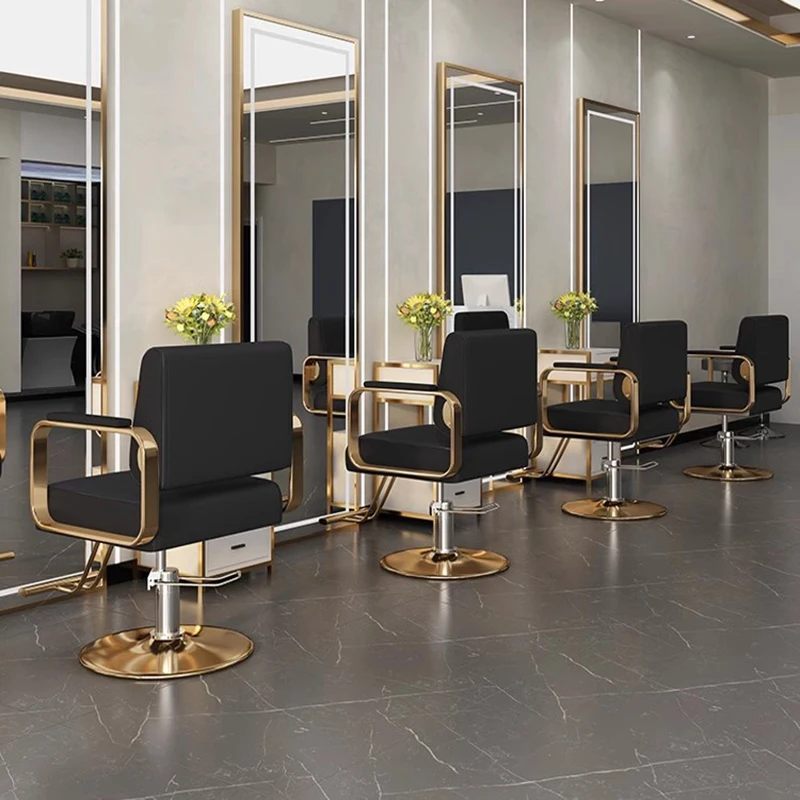 كراسي حلاقة مريحة من صالون الحلاقة باديكير مانيكير مستحضرات التجميل كراسي حلاقة احترافية أثاث صالون مريح Cadeiras FYBC