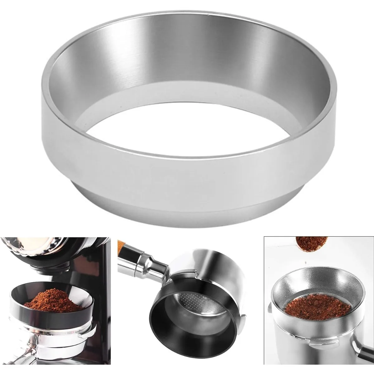 Coffee Grinder Catcher Ring Anti Fly Powder Dosing Ring 51mm 53mm 58mm Coffee Handle Cloth Powder Ring Coffee Tools
