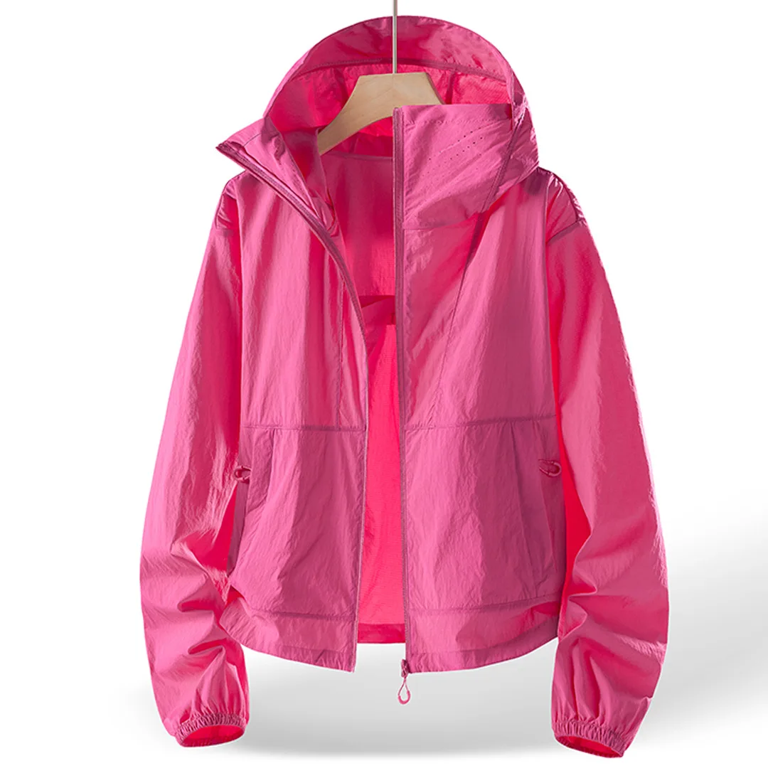 Women Sunscreen Clothes New Summer Hooded Thin Comfortable Breathable Outdoor UV Protection Jacket Female Casual Tops Outerwear