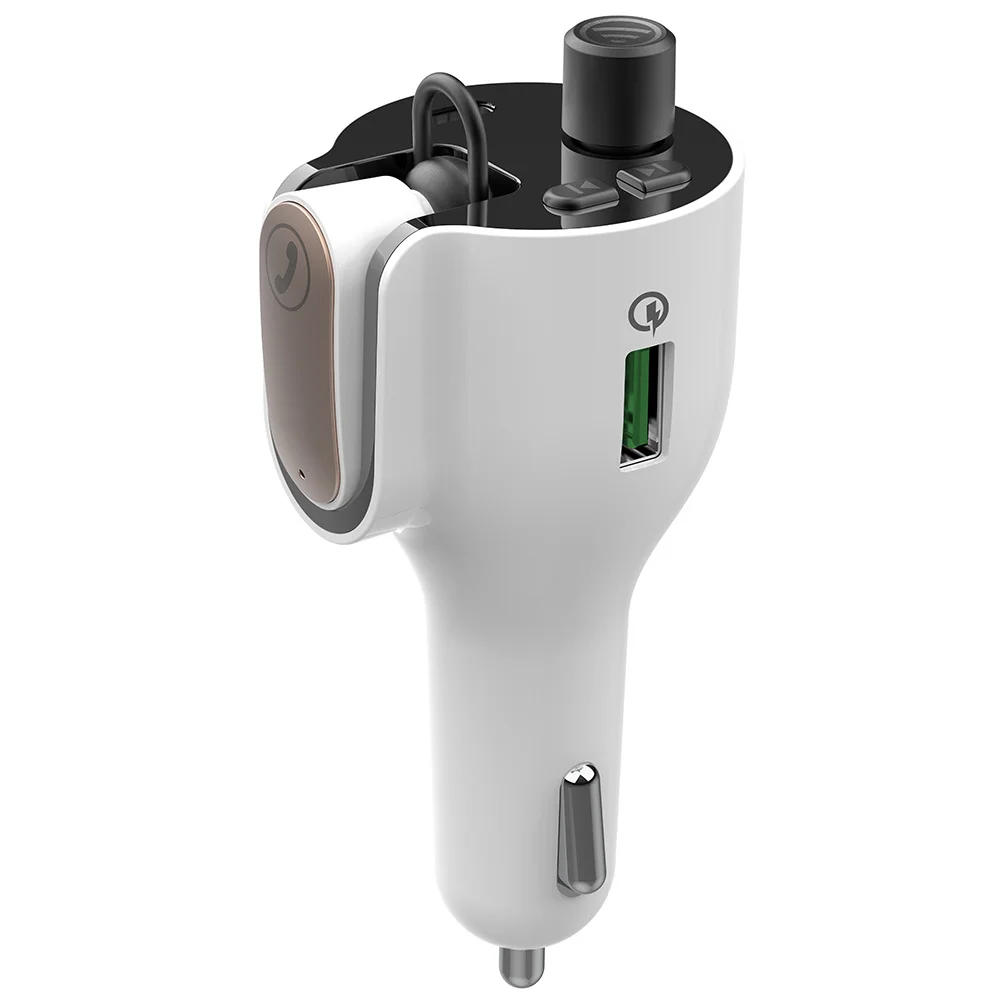 

Car Headset High-Definition Handsfree Call Built-In Microphone Wireless Earphone For Mp3 Player Adapter Aux Out Usb