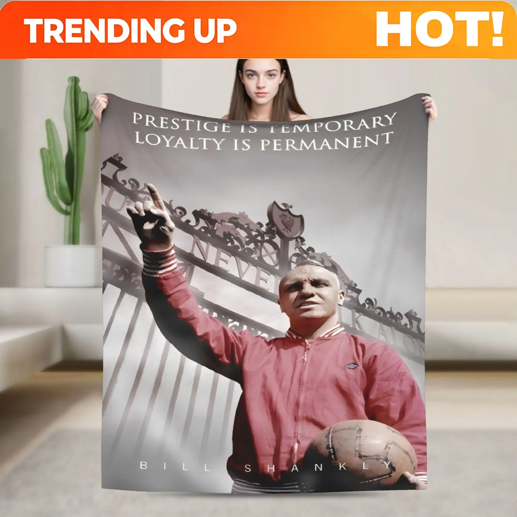 Customize Shankly Spirit Blanket, Office Nap and Study Reading Throw, Bay Window Leisure and Dressing Table Cover, Transitional