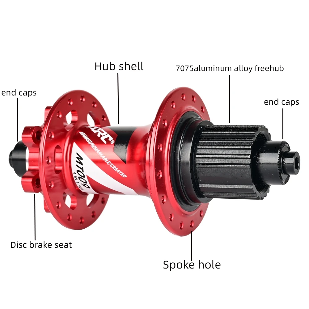 Nanlio Bicycle Hub ARC MT009 MTB Hub, 36 Holes, 6-Pawls 114T Noise Hub, NBK Sealed Bearing, HG XD MS, Compatible with 8-12 Speed