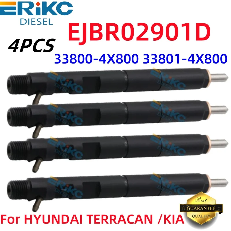 EJBR02901DNew EJBR02901D Diesel Fuel Injector 2901D NOZZLE 33801-4X800 33800-4X800 For  HYUNDAI TERRACAN /KIA