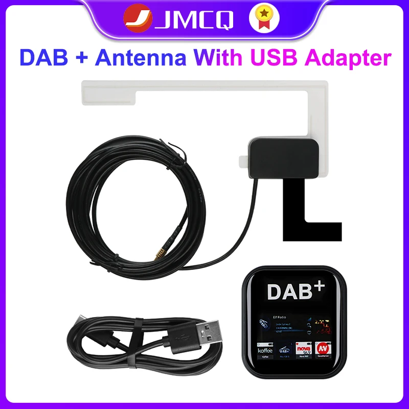 

JMCQ DAB/DAB + антенна с USB-адаптером Android автомобильное радио GPS стерео приемник плеер для универсального