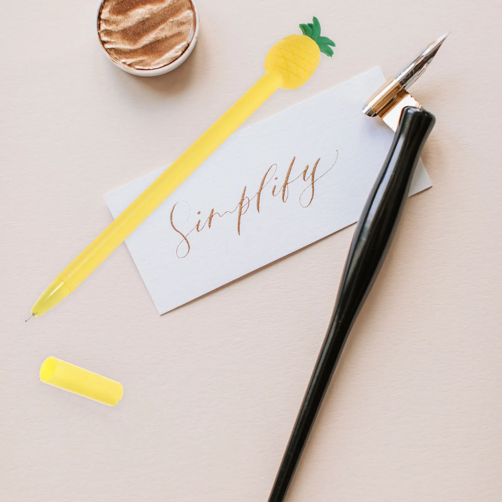 

12Pcs Pineapple Gel Pens Cute Attractive Design Great for Students School Office Drawing Writing Stationery Supplies