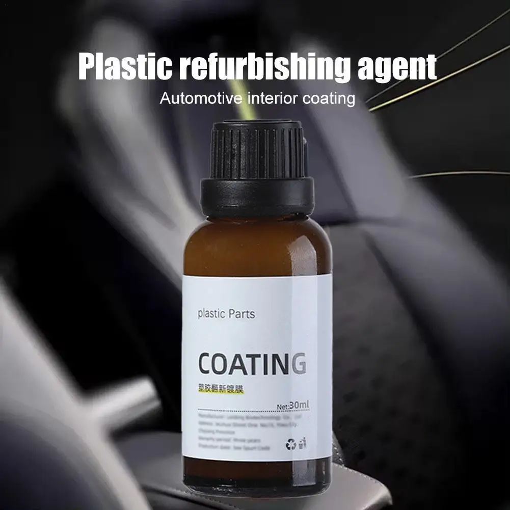 

Car Plastic Refurbished Coating Agent Part Retread Scratch Repair Console Instrument Panel Care Polish Cleaner