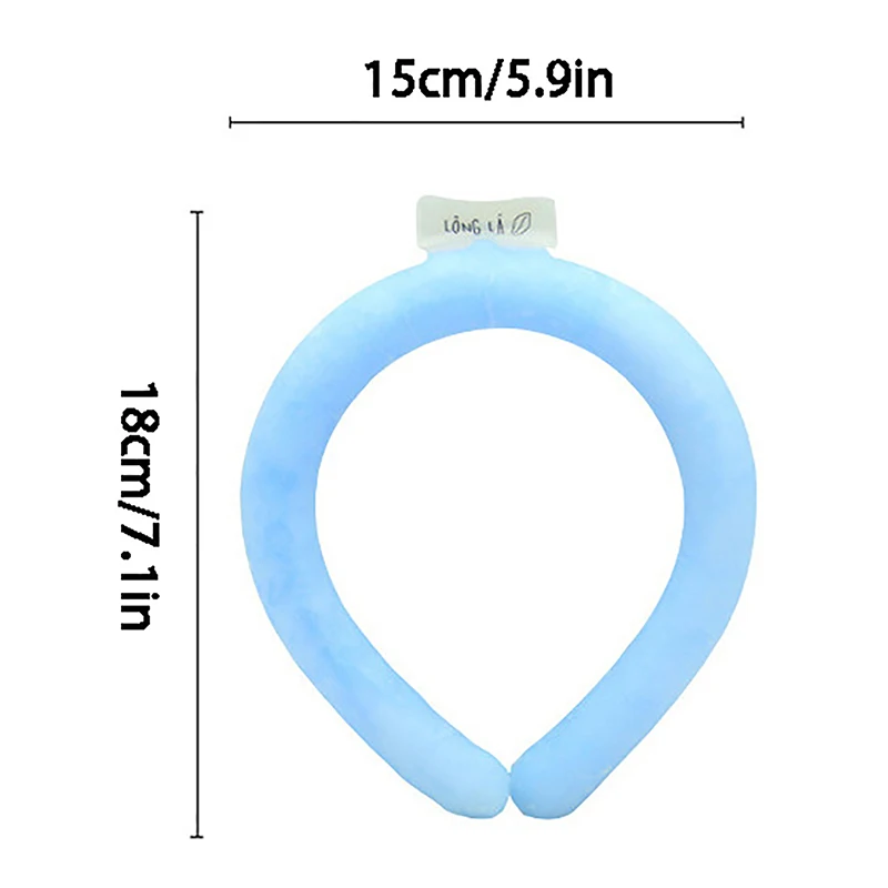 Anillo de refrigeración para el cuello, masajeador de verano, tubo de refrigeración reutilizable, tubo de cojín de hielo, 1 unidad