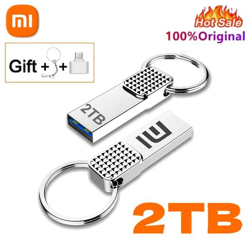 XIAOMI-Clé USB 3.0 haute vitesse, 2 To, 1 To, métal, étanche, USB Type-C, mémoire pour ordinateur, formateurs de stockage