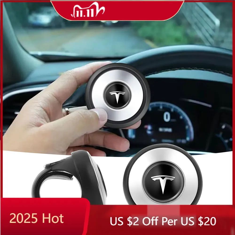 

Car Sticker Car Anti Slip Steering Wheel Cover Spinner Knob Handle Booster Grip For Tesla Model 3 Model S Model X ModelY Cybertr