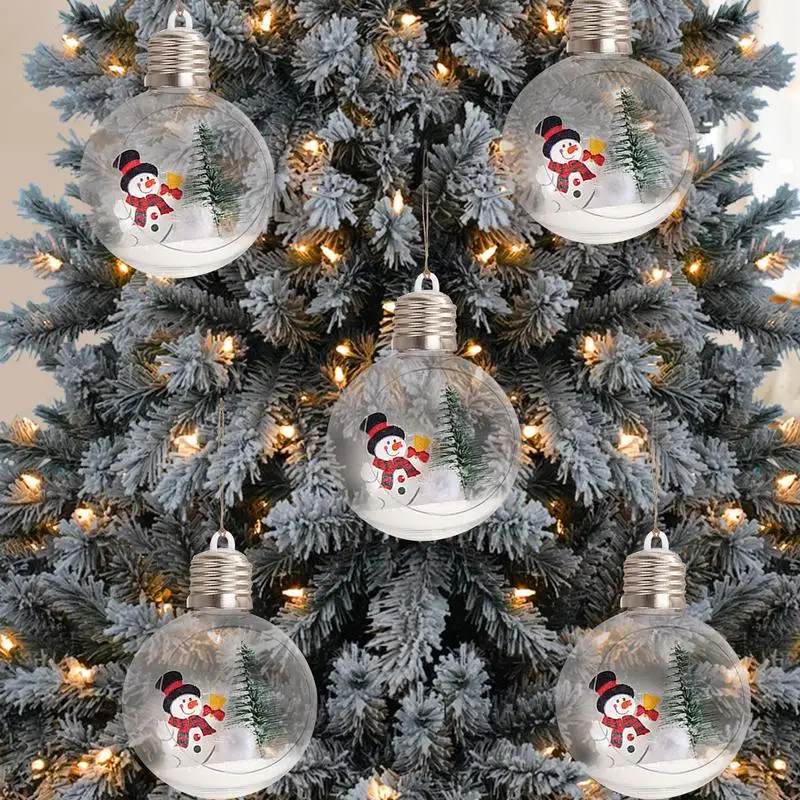 Kerst LED-lamp Decoratief licht Hanglamp Kerstornamenten Bruiloft Thuisfeest Nieuwjaar Decor Helder Nachtlampje Bal