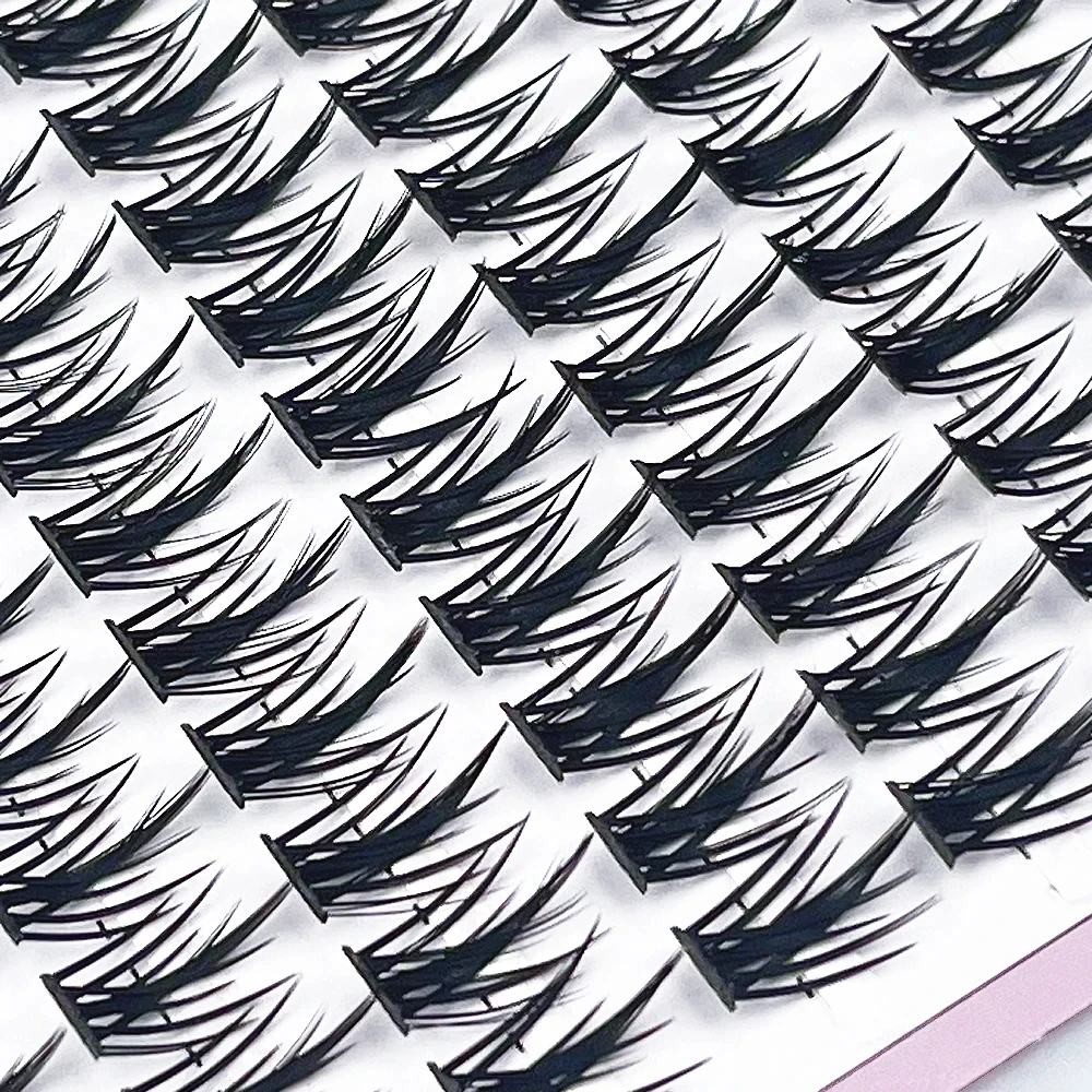 160 Bunches Mink Eyelash Individual Comics Eyelash Cluster Natural Eyelash Extension Russian Volume Makeup Tools Lashes