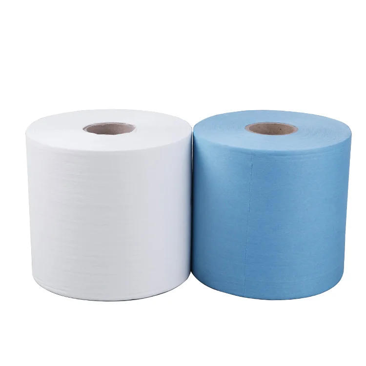 H-7001 Non-Linting Wipes Cellulose-Polyester Blend Chemical Resistant Roll for Cleanroom Medical Equipment