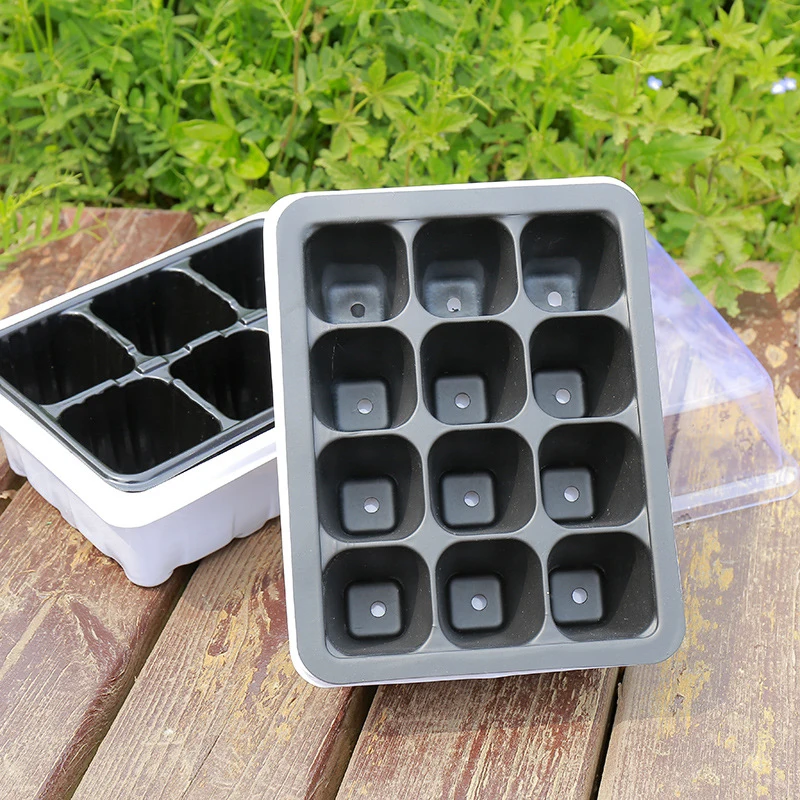 6/12 Holes Vegetable Seedling Pots Seedling Tray Garden Pots Durable Seed Germination Plant Flower Pots Grow Box For Planting