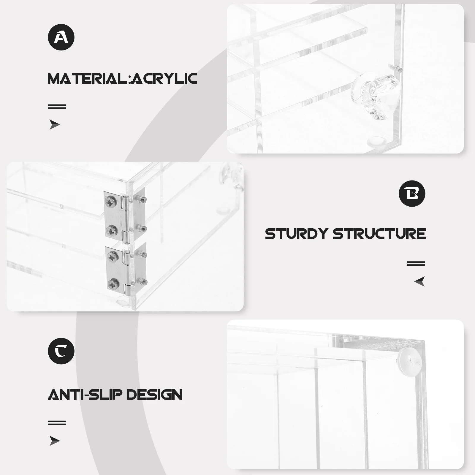 صندوق تخزين الرموش الصغيرة، حافظة رموش خفيفة الوزن للرموش الصناعية، تثبيت آمن بدون تشوه، مثالية للاستخدام اليومي أثناء السفر #2