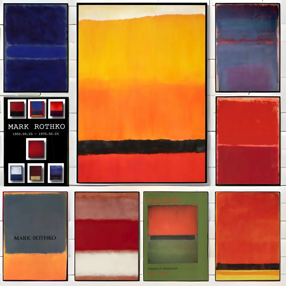 Mark Rothko, klassisches Vintage-Poster, Wandkunstdruck, dekoratives Wandbild, Heimdekoration, Geschenk, ungerahmt