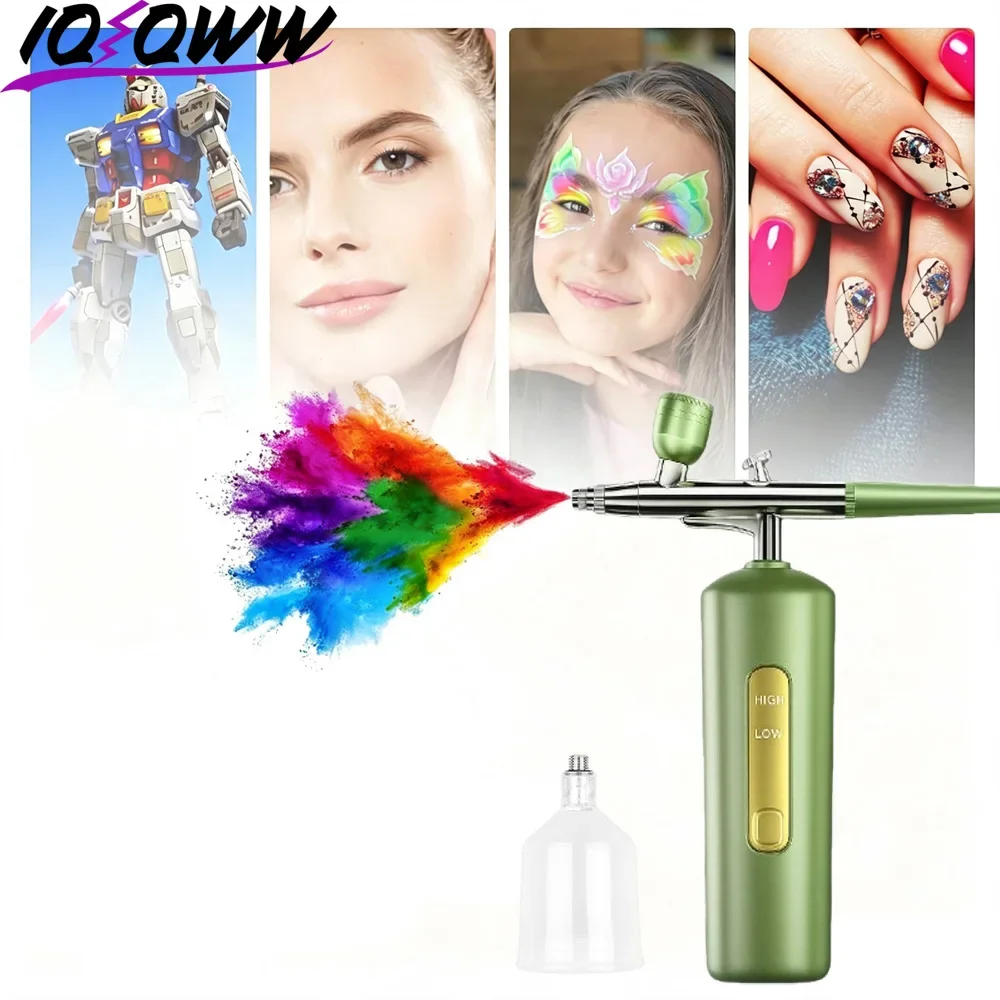 0.3mm Nozzle Portable Single-Action Airbrush Pen – Easy To Use, Versatile Spray Gun for Nail Art, Model Painting and Crafts
