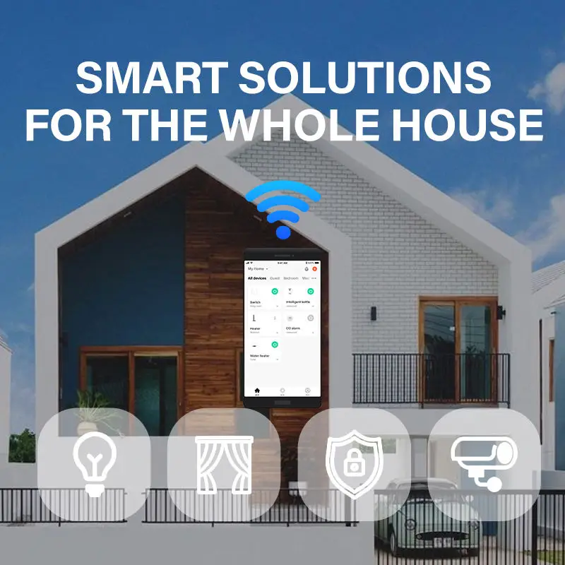 Touya Customized Home Automation System Alexei & Google Assistant Drive Modern Style for Whole House Smart Living OEM Solutions