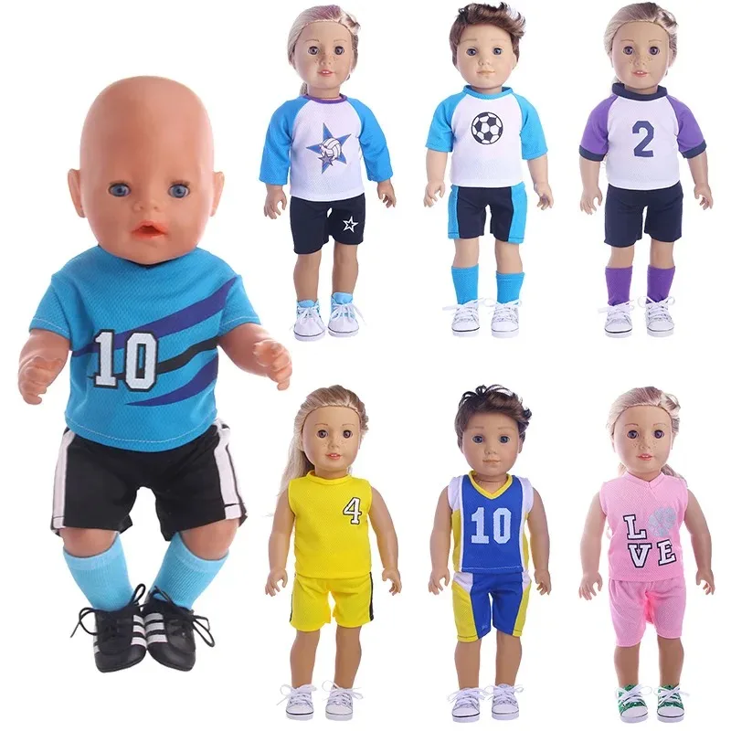 Strój piłkarski, tenisówki, ubranka i akcesoria dla lalek o wysokości 43 cm oraz zabawki dla lalek amerykańskich o wysokości 18 cali, zabawki dla dziewczynek Our Generation. — zdjęcie 2