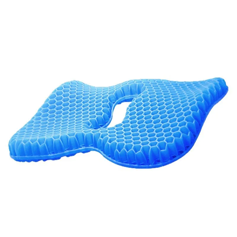 Honeycomb Gel Seat Cushion for Office Chair, Cooling Silicone Pad for Car Home, Summer Breathable Ice Mat Thickened