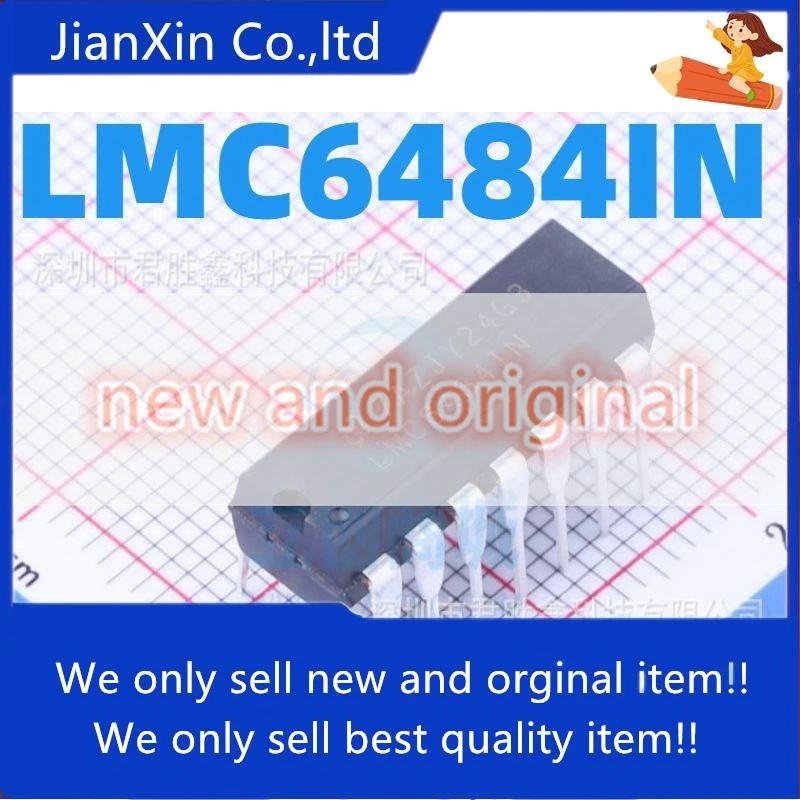 

2pcs orginal new LMC6484 LMC6484IN LMC64841N DIP-14 Operaonal Amplifier connection