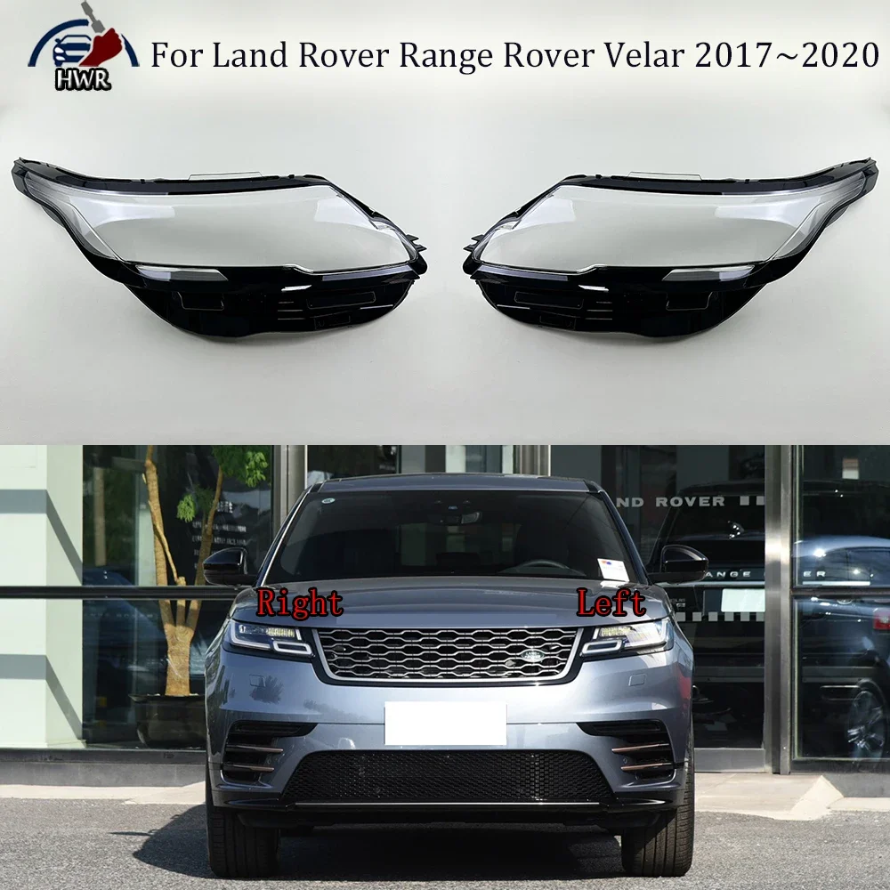 

For Land Rover Range Rover Velar 2017~2020 Headlamp Cover Transparent Headlight Lens Plexiglass Replace Original Lampshade