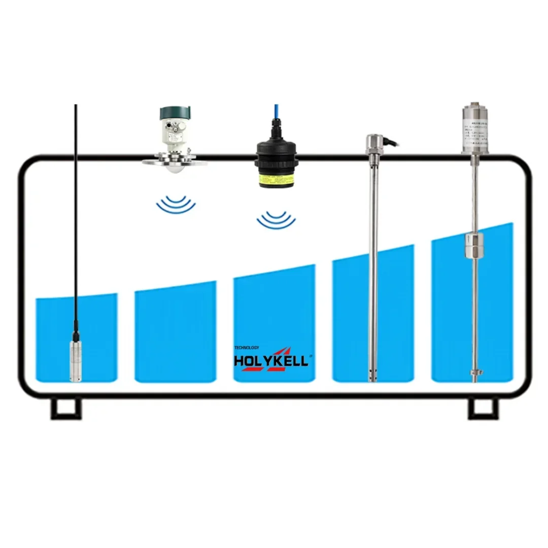 Holykell Water Fuel  Fluid Liquid Tank Level Sensor Measuring Meter Transmitter Sensors