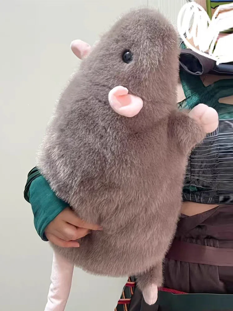 35/40/50cm Fancy Rat Simuliertes Plüschtier, weiches, flauschiges Stofftier, Plüschkissen, niedliche, lustige Heimdekoration, Geburtstagsgeschenk für Frauen