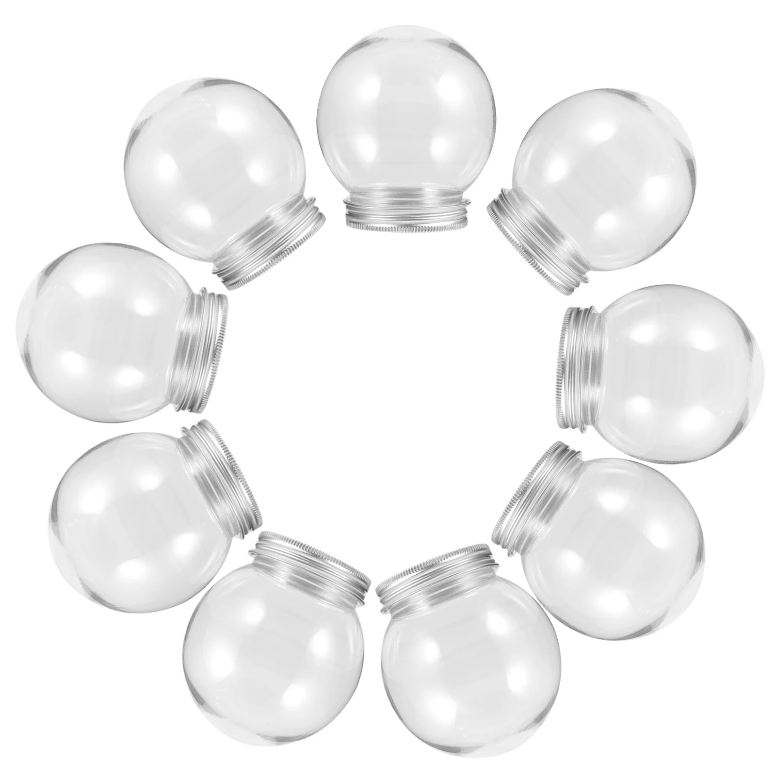 10 قطعة بالونات المياه واضحة 10 سنتيمتر شفافة Craft بها بنفسك الحرفية الدعائم فارغة سنو غلوب الديكور كرة بلاستيكية لوازم الزجاجات #4