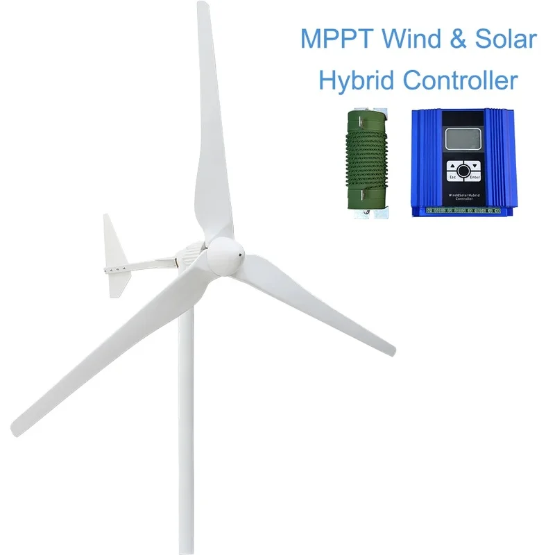 High Efficiency Wind Turbine Generator 5000W 6000W 8000W with Glass Fiber Blades for 24V 48V 96V Home Use