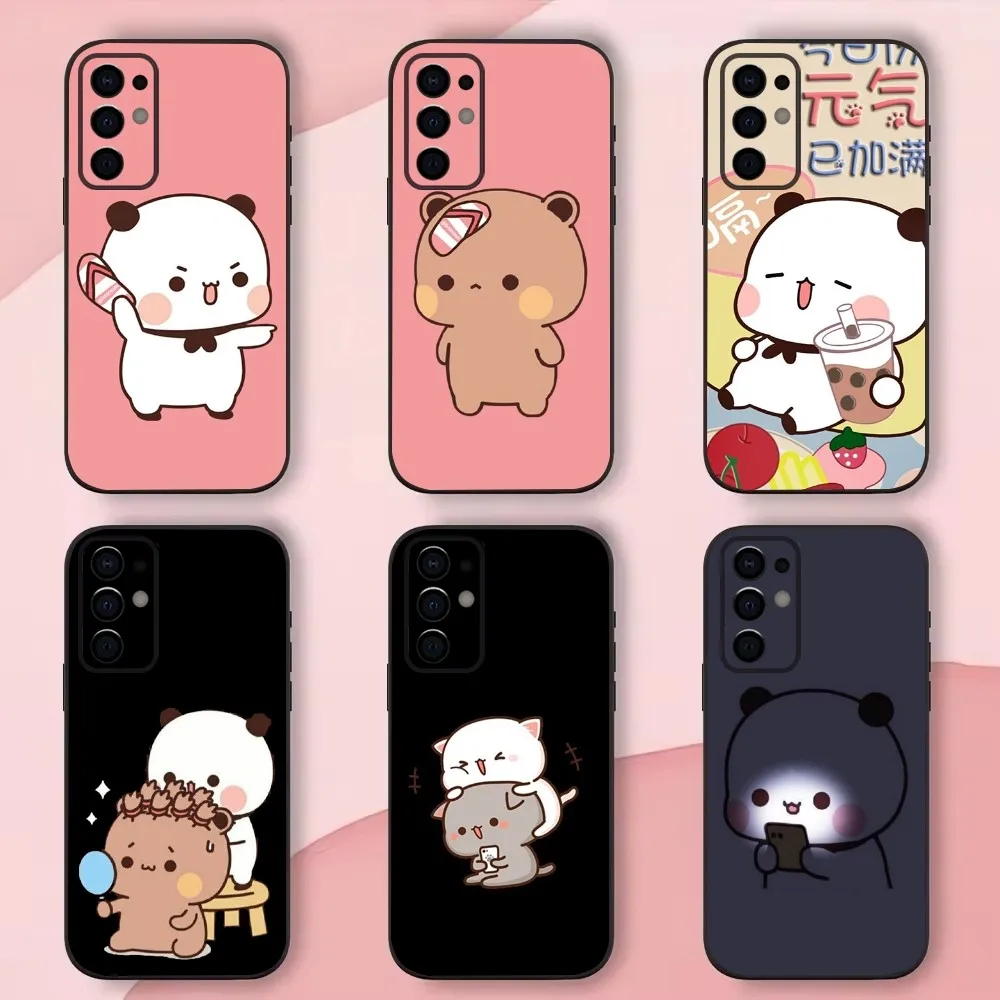 

Cartoon Cute BuBu DuDu Phone Case For Samsung S24,S21,S22,S23,S30,Ultra,S20,Plus,Fe,Lite,Note,10,9,5G Black Soft Shell