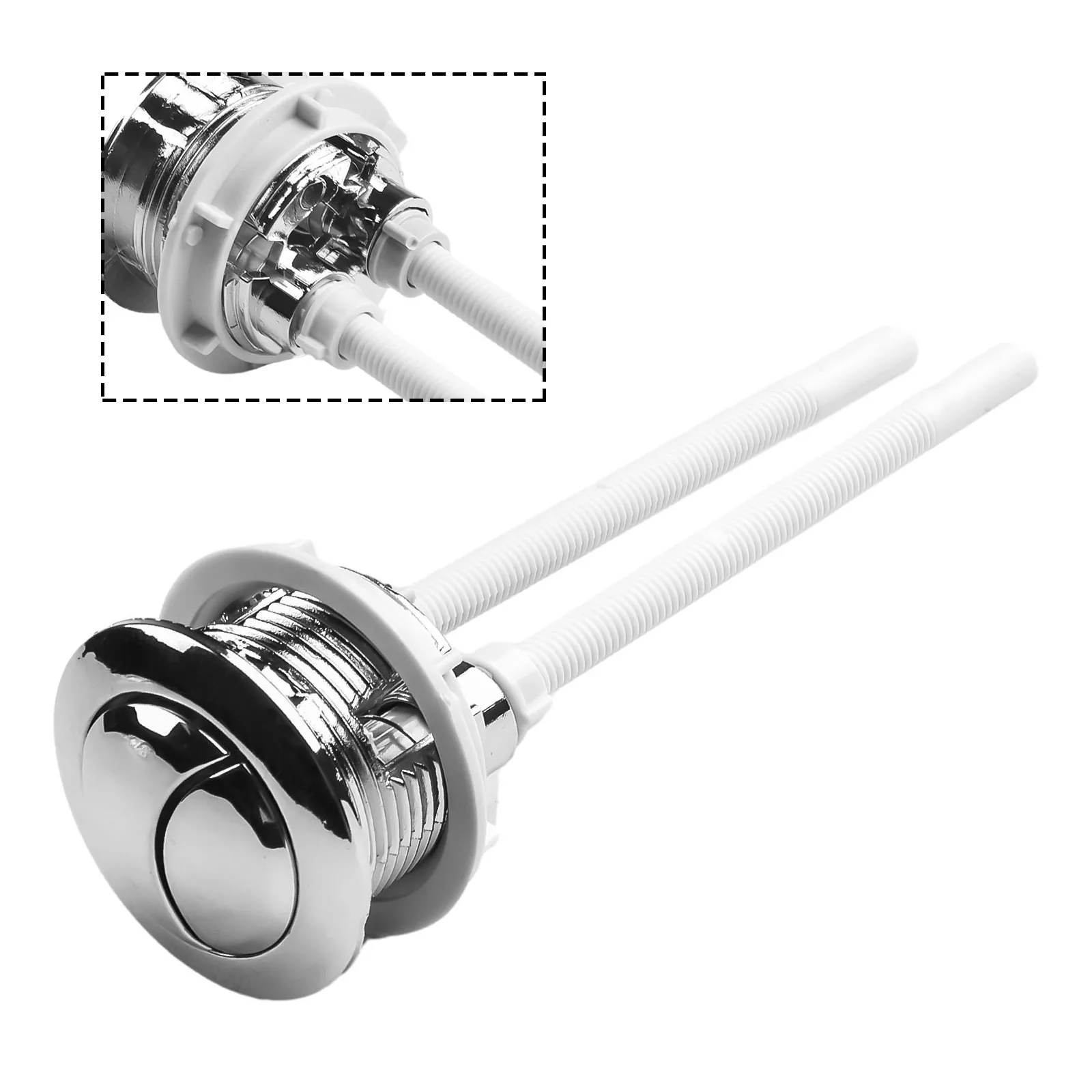 Toilet Toilet Push Button ABS Plastic Accessories Attachment Bathroom Flush For Closest Home Push Button Round
