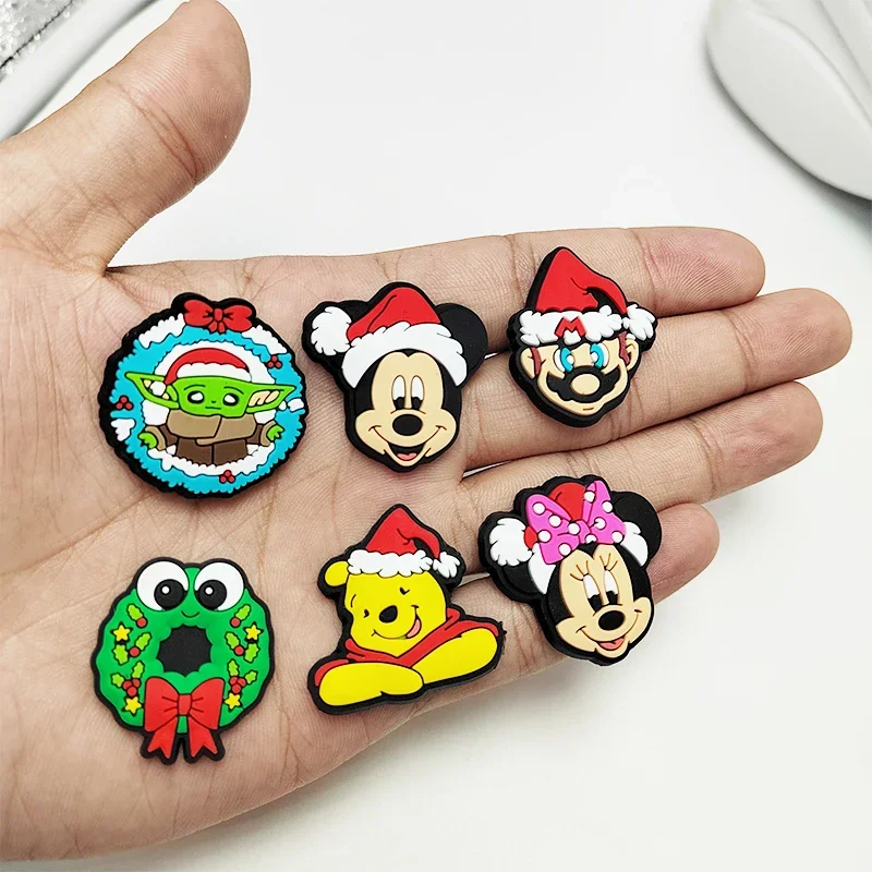 مينو 1-27 قطعة حذاء عيد الميلاد سحر الصنادل سحر قباقيب الزينة اكسسوارات لمهرجان تزيين هدايا الاطفال #5