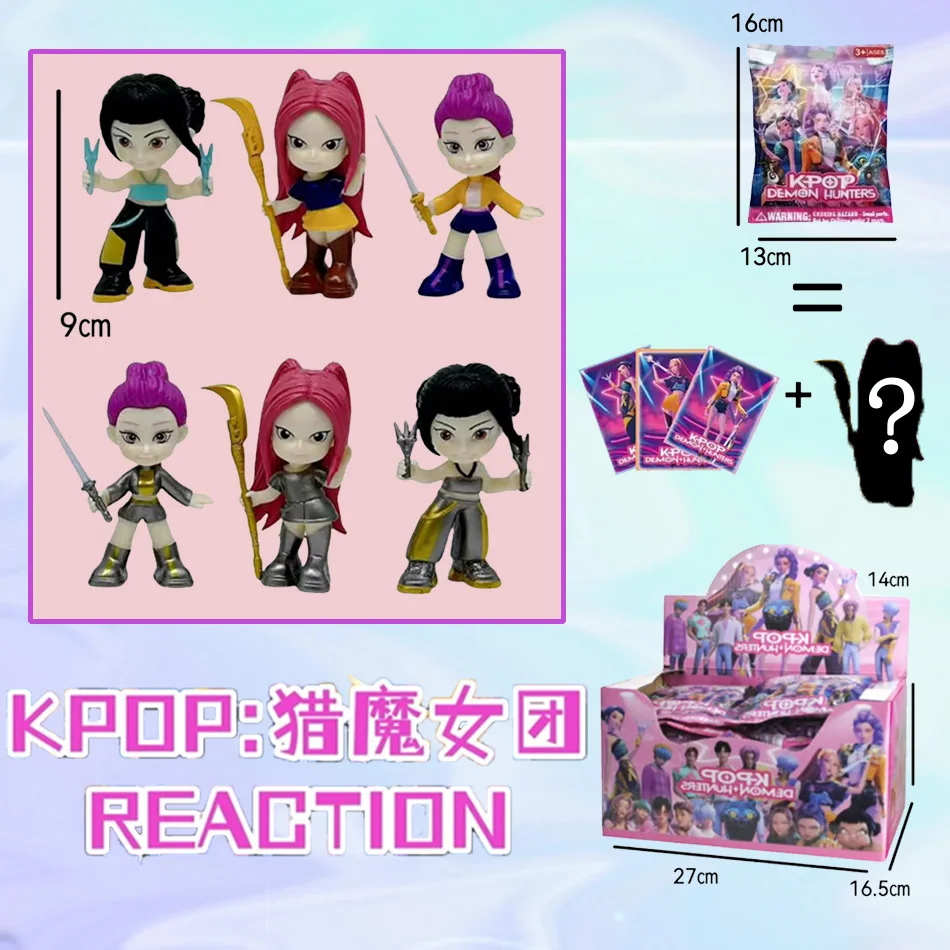 2026 アニメブラインドボックス Kpop デーモンハンターズ フィギュアモデルおもちゃ ルミ ミラ ゾイ サッシー キッズコレクションとサプライズギフト