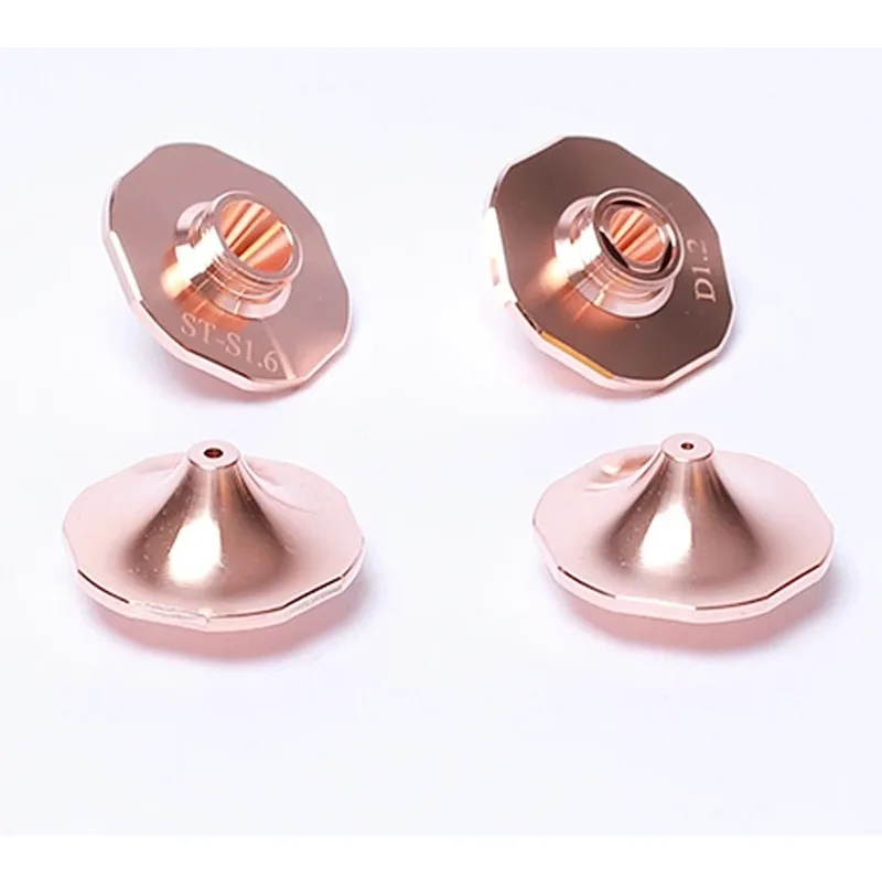 10PCS Laser Cutting Nozzle Hexagonal Double Layer Single Layer Copper Nozzle D1.5 Lace Style S1.4 For Laser Cutting Machine