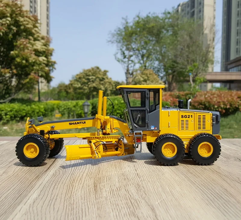 Collectible Gelegeerd Model Geschenk 1:35 Schaal Shantuis SG21-3 Motor Grader Technische Machines Voertuigen Diecast Speelgoedmodel