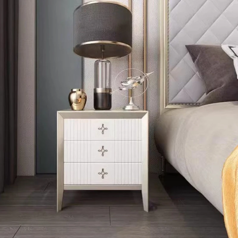 

aesthetic Bedroom Nightstand Table Nordic Minimalist modern Drawers Bedsides Table Space Saving King Szafka Nocna Home Furniture
