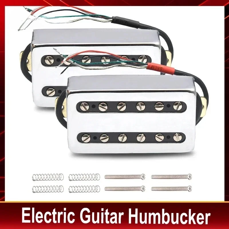 

II стиль латунный чехол звукосниматель для электрогитары катушка разделительный звукосниматель хамбакер двойной звукосниматель N7.5K/B15K выход хром