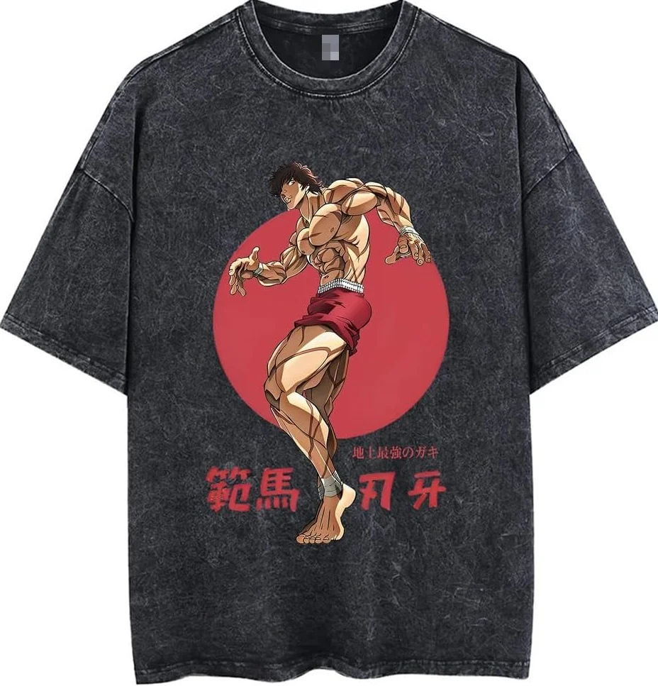 

Футболки Baki Merch, летняя модная повседневная футболка унисекс с короткими рукавами, уличная хлопковая футболка