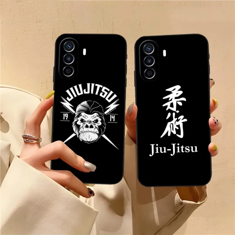 Judo Jiu Jitsu BJJ Phone Case Funda For Huawei P30 P40 P50 P10 P20 Lite Mate 40 Pro Plus Psmart Z 6 7 5 Back Cover