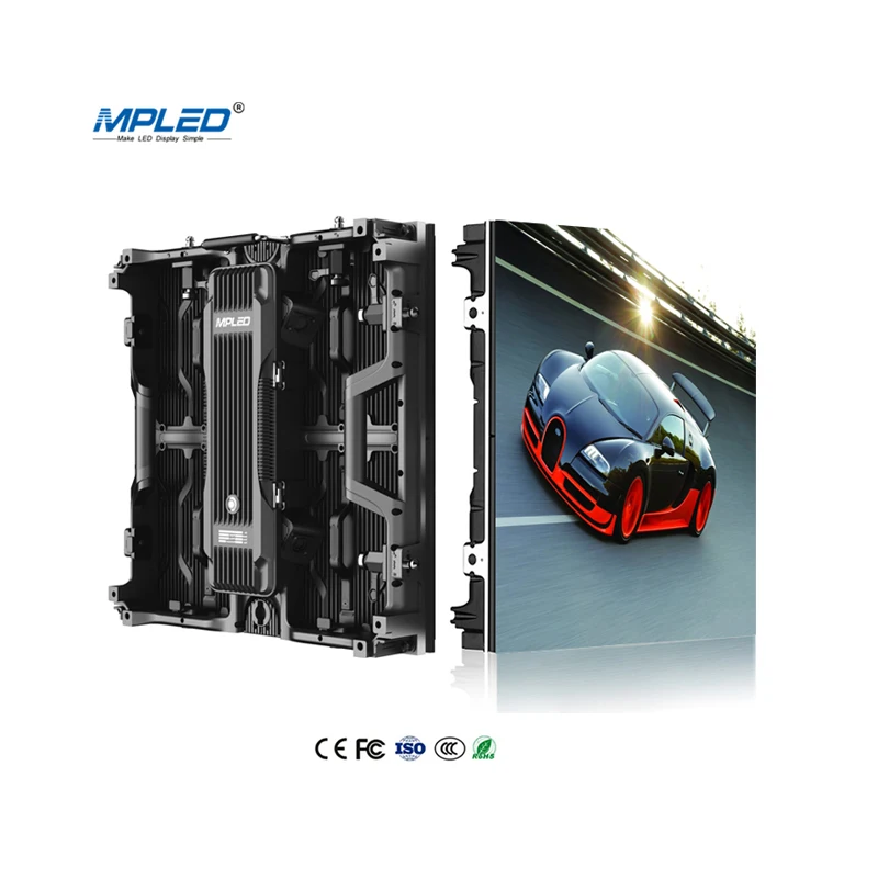 Paneles de Pantalla LED a Todo Color MPLED P3.91 P4.81 para Alquiler de Telones de Fondo para Escenarios, Pantallas LED para Interiores y Exteriores P2 P3 P4 P6 P8 P10