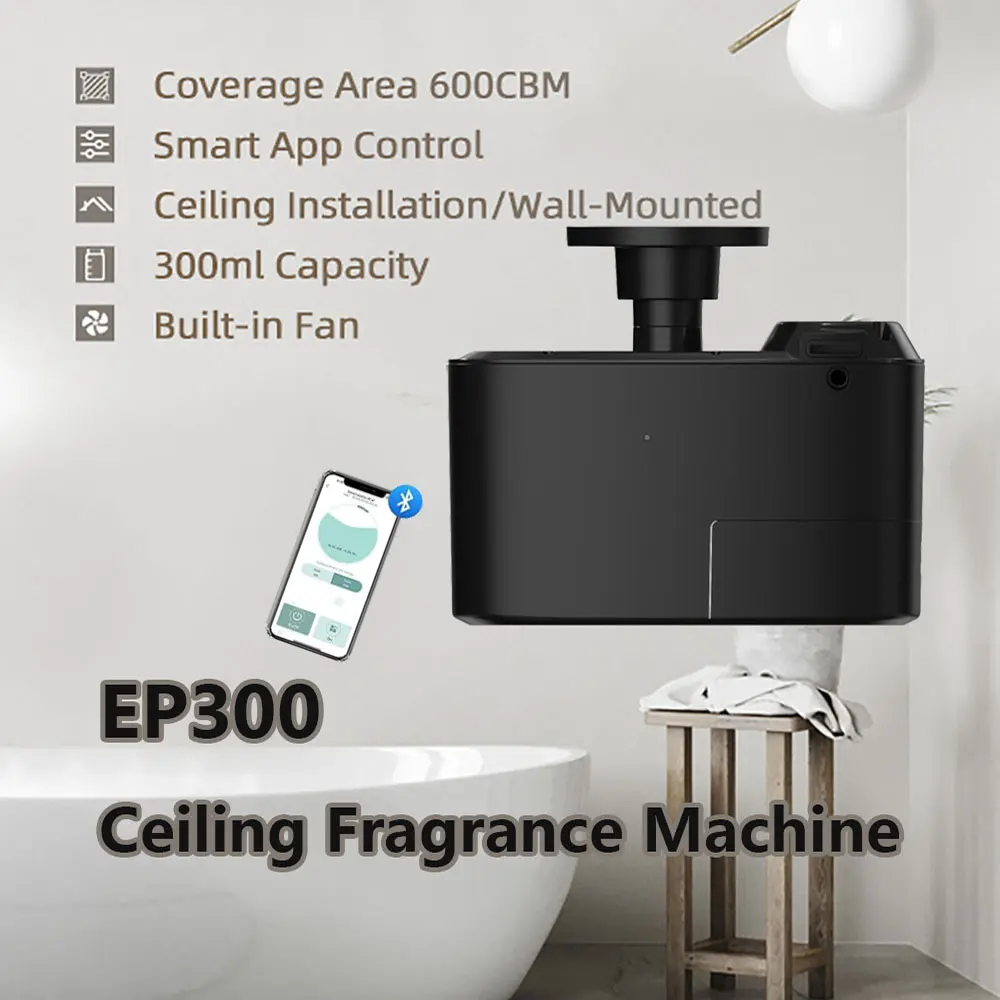 

Ceiling Fragrance Machine - Advanced Intelligent Bluetooth Commercial Two Fluid Aromatherapy Machine Automatic Spray Fragrance
