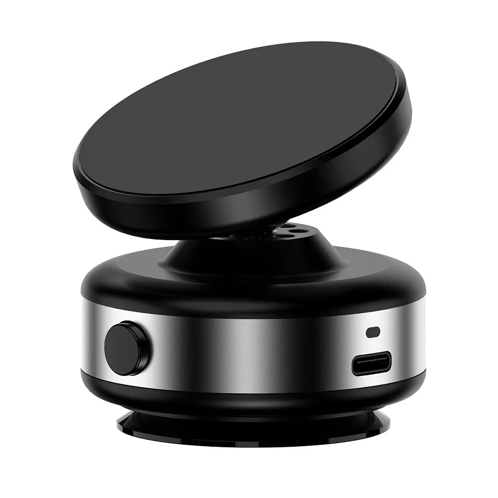 

360 Rotatable Car Magnetic Phone Holder USB Vacuum Dashboard Navigation Holder Electric Alloy Magnetic Suction Car Phone Mount