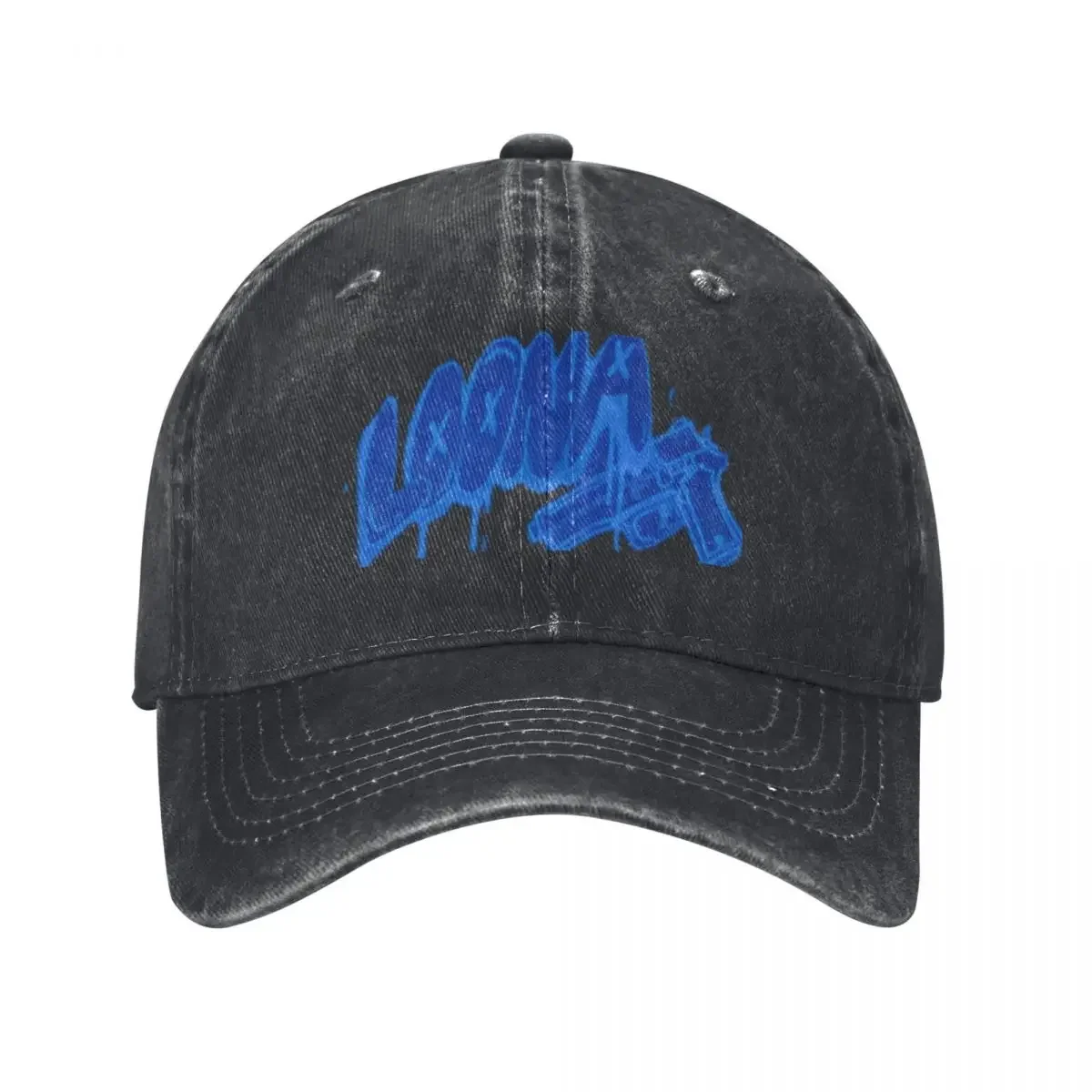 

Loona logo not friends blue Baseball Cap Custom Cap derby hat Male Women's