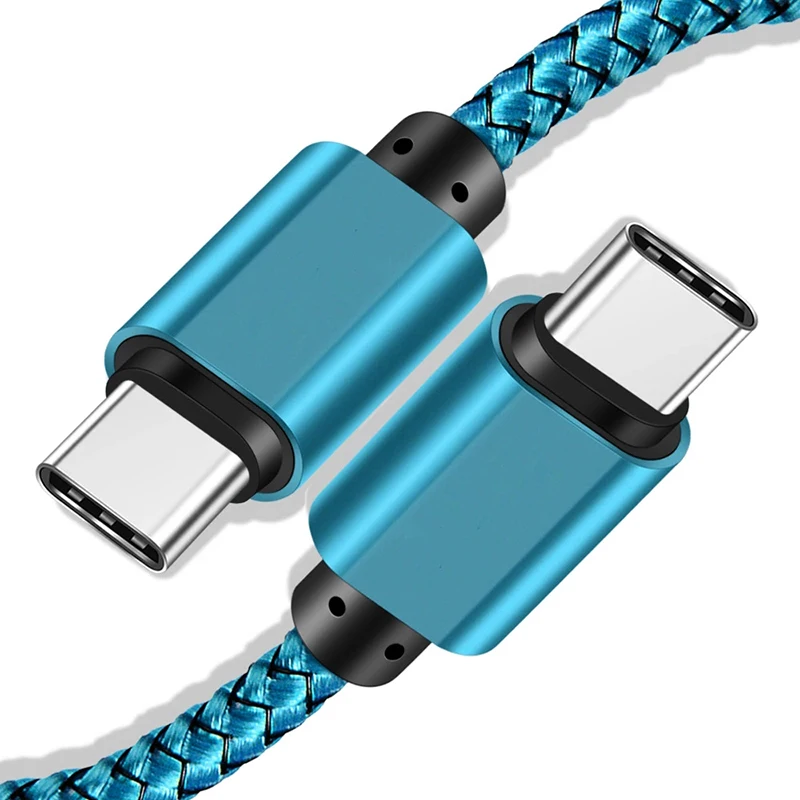Type C to Type C Expansion Link Cable PD60W 5A Fast Charging Charger 1M Nylon Data Cable For Apple 15 16 Ipad Huawei Xiaomi Sam - view 6